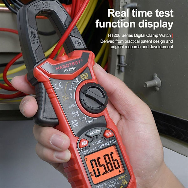 Clamp Meter Multimeter Spændingstester