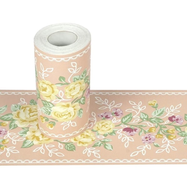 Blomstertapet Bord Selvklebende Fliser Klistremerke Rull