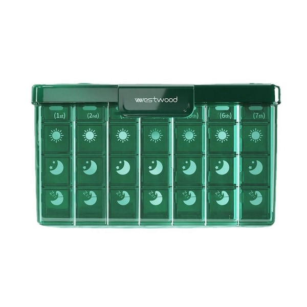 Pill Box Medicin Container Box GRÖN Green