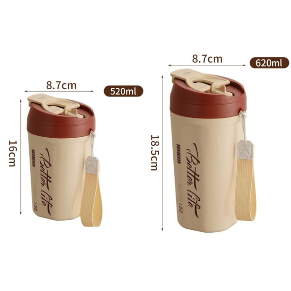 520/620ML kaffemugg Vakuummugg RÖD 520ML 520ML red 520ML-520ML