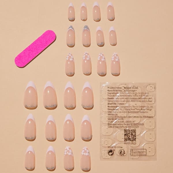 False Nails Long Almond 1 1 1