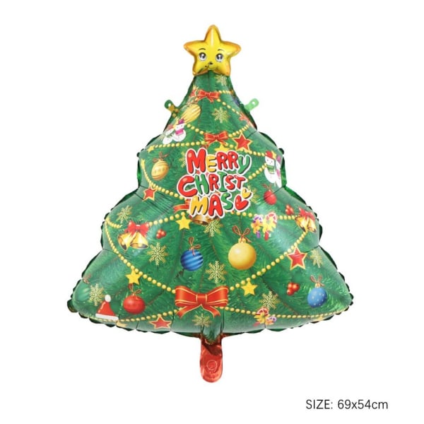 3stk Julefolieballong Oppblåsbar Ballong JULETRE Christmas Tree