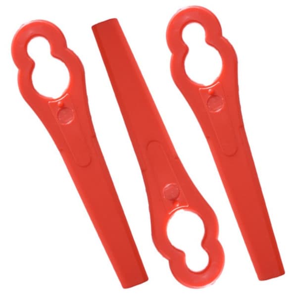 100 stk./sett Plastblader Kutter Gress Trimmer Blad RØD red