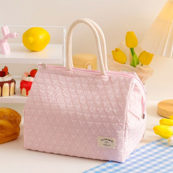 Termisk lunsjpose piknikpose ROSA pink