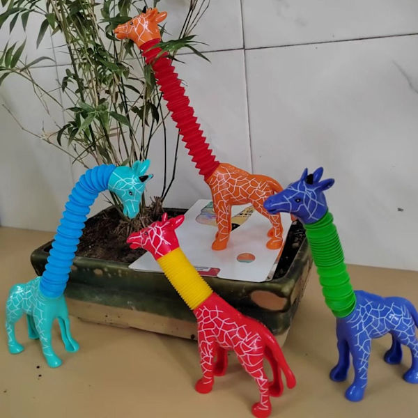 3 STK Giraffe Pop-rør Dyre-suglegetøj GIRAFFE-B GIRAFFE-B Giraffe-B