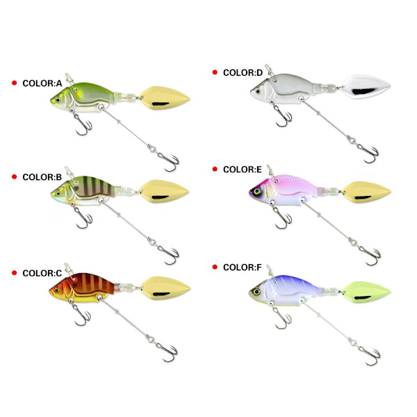 Metall fiskebete VIB Lure FÄRG F FÄRG F Color F