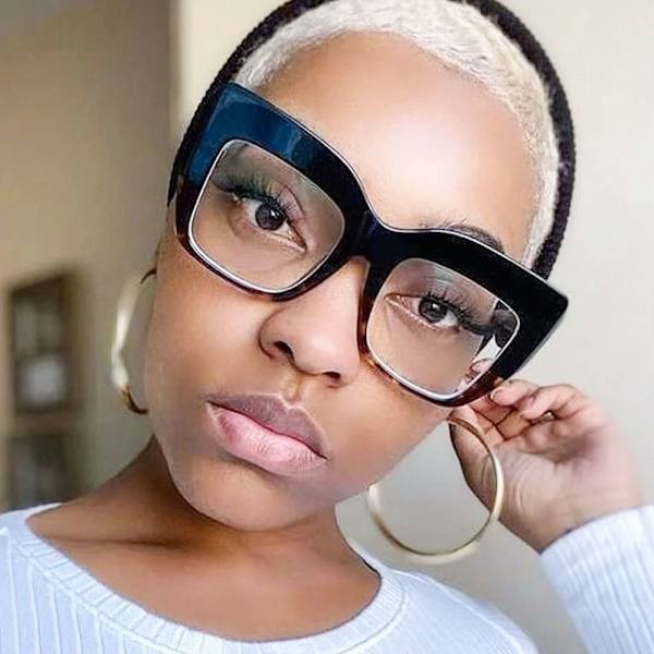 Anti-Blue Light Glasses Square Eyeglasses 9 9 9