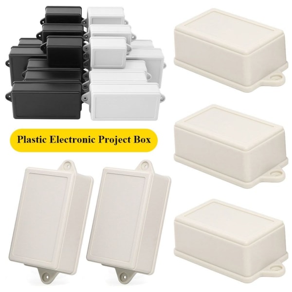 Elektronisk projektlåda Vattentät cover Projekt VIT 85X55X35MM White 85x55x35mm