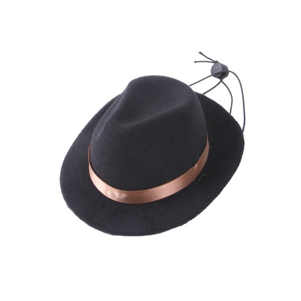 Pet Dog Cowboy Hat Hund Kepsar SVART Black
