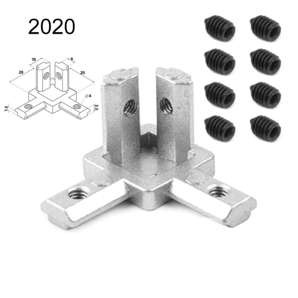 Brakett Connector End Corner 3030 3030 3030