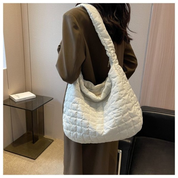 Skuldertaske Puffy Håndtaske HVID White