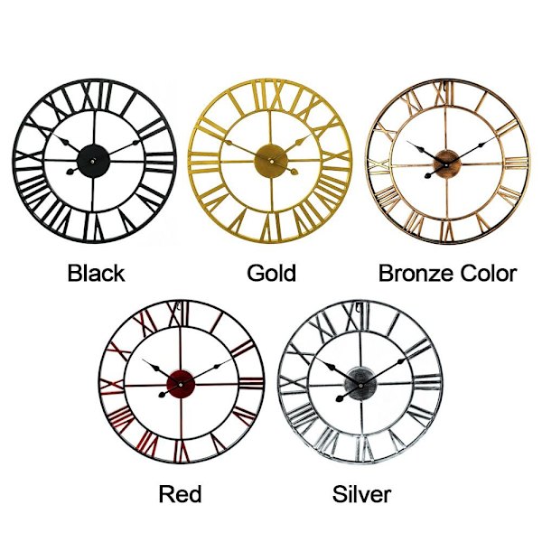 Väggklockor Nålpresent BRONSFÄRG Bronze Color
