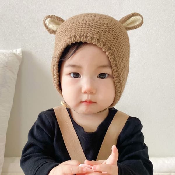 Vauvan neulemyssy harmaa grey