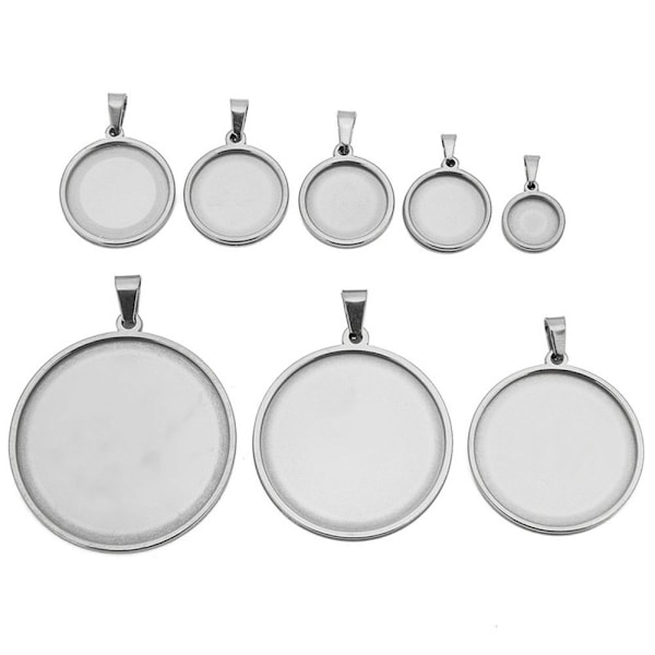 5 stk Cabochon Base Bezel smykkefremstilling 8 8 8