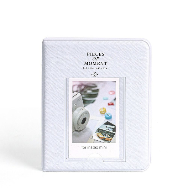 Instant Camera Photo Album 3 tums Bilder Case VIT White