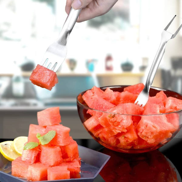 Vattenmelon Gaffel Slicer Vattenmelon Slicer Cutter Fruktskärning