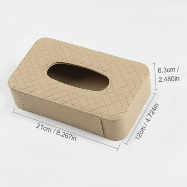 Car Tissue Box Tissue Holder BRUN CLIP VERSION CLIP VERSION Brown Clip version-Clip version