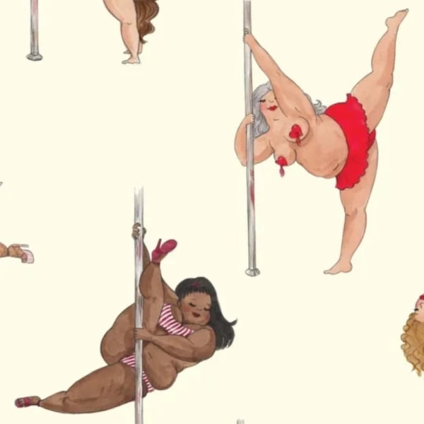 Pole Dancer innpakningspapir gavepapir 4 4 4