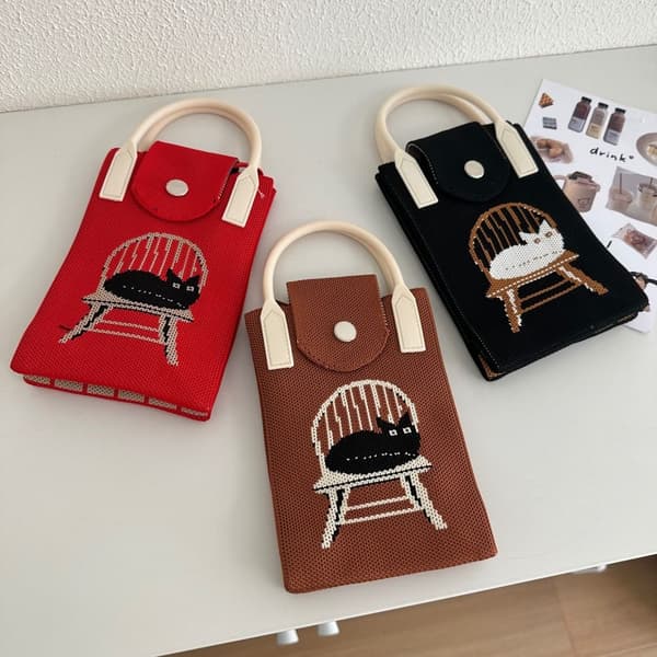 Strik Håndtaske Knot Håndledstaske SORT black