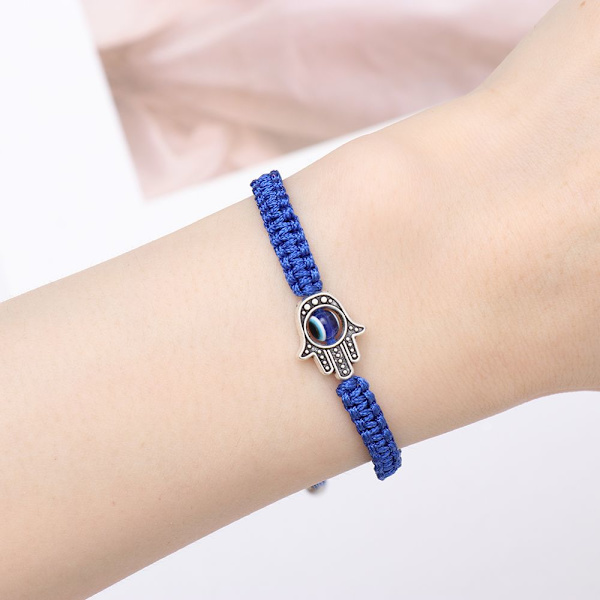 Evil Eye Beaded Armband Red Rope Bangle 04 04