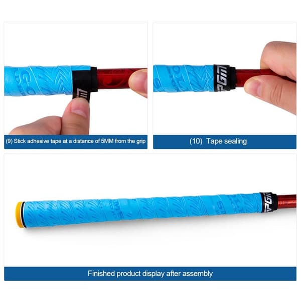 6 kpl Golf Grip Tape käärintäteippi MUSTA Black