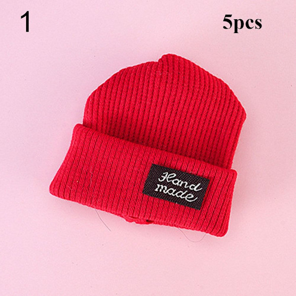 5 st Dockhatt stickad mössa 1 1 1