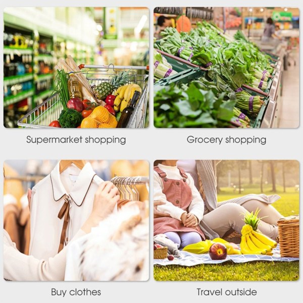 Shoppingväska Vikbar tygpåse Paket E E E