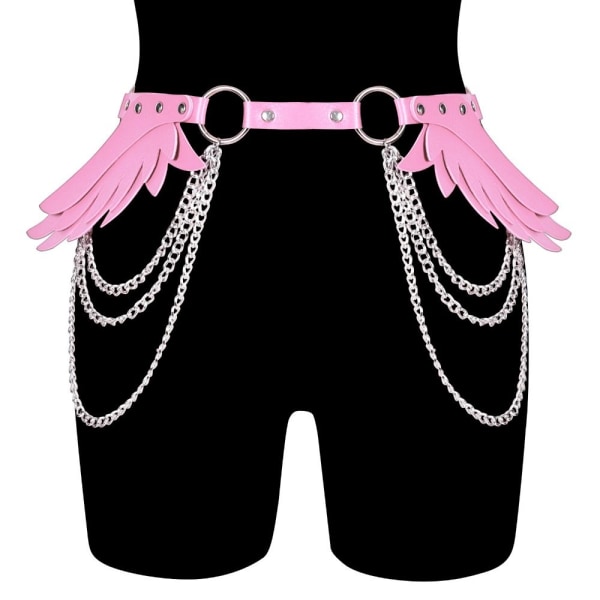 Kroppssele för kvinnor Goth-bälte ROSA Pink