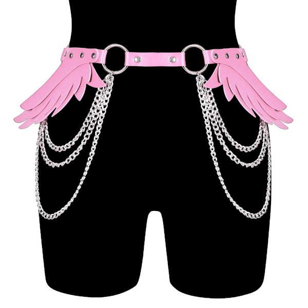 Kvinders kropssele Goth bælte PINK Pink