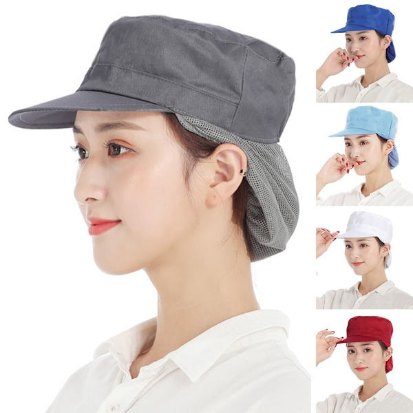 Work Hat Chef Cap LYS BLÅ STIL 2 STIL 2 Light blue Style 2-Style 2