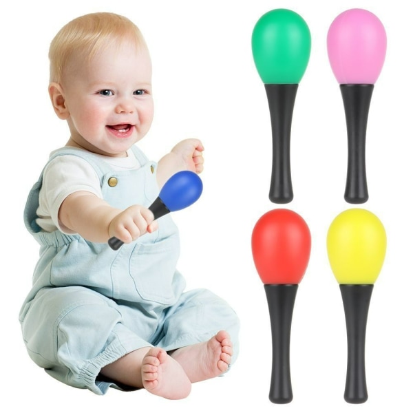 Sand Hammer Maraca Toy PINK Pink