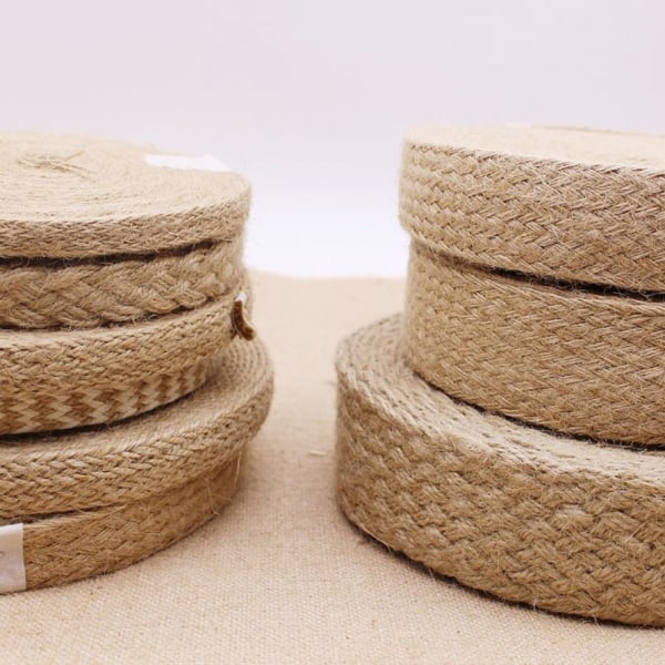 Flätat säckbandsrep Jute-rep 2CM 2cm