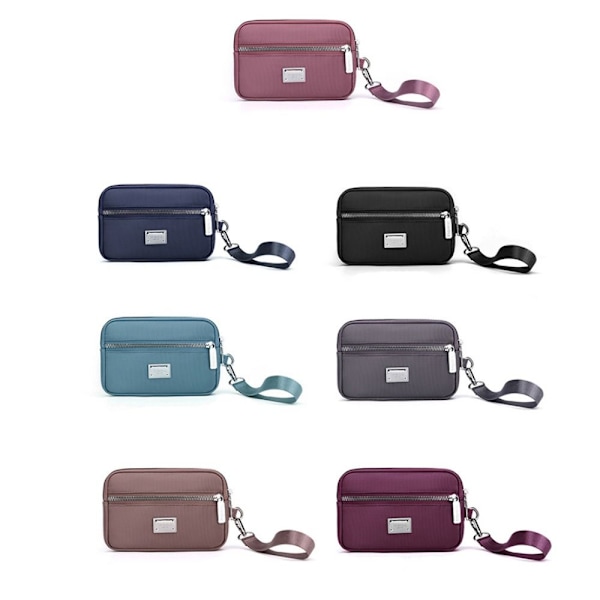 Clutch Taske Lynlås Punge SORT black