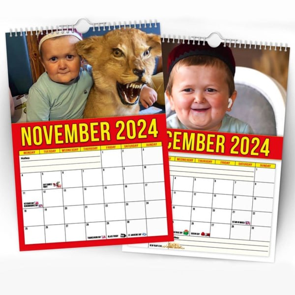 2024 Hasbulal Kalender Veggkalender hengende kalender