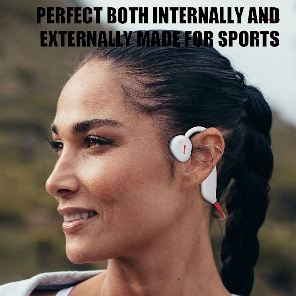 Bone Conduction Earphone Open Ear VAALEANHARMAA light grey
