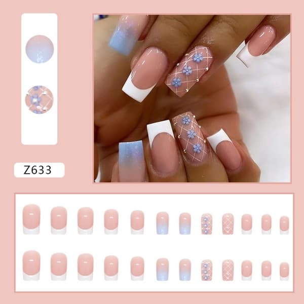 24st False Nails Long Square W460 W460 W460
