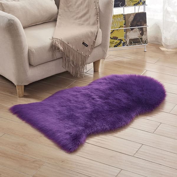 Soffkudde Mattor Sovrum Golvmatta LILA purple