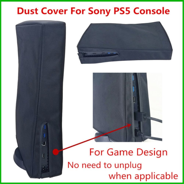 PS5 Game Console Cover Black Oxford Cloth