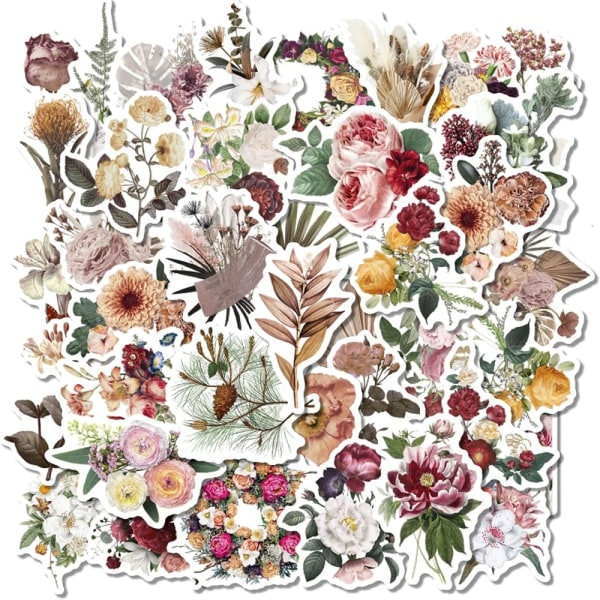 Klistremerker Flower Stickers Vintage Stickers