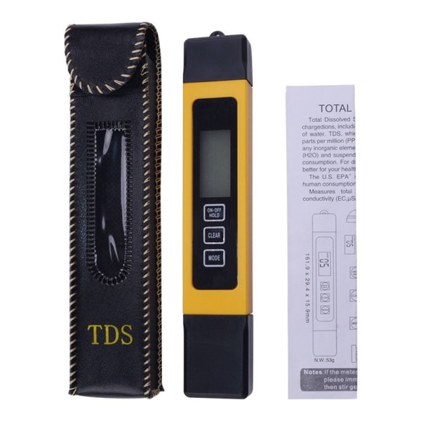 TDS Meter Pen Vandkvalitetstester Vandhårdhedstestere