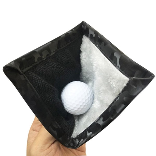 Golfbold Rengøringshåndklæde Aftørringsklud SORT Black