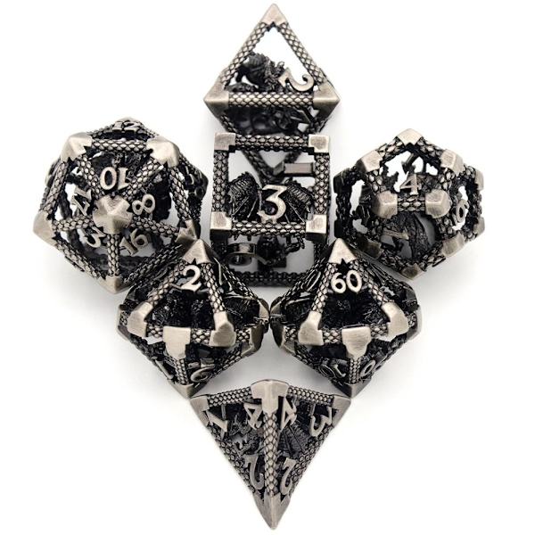 7st DND Metal Dice Set Game Dice 04 04 04