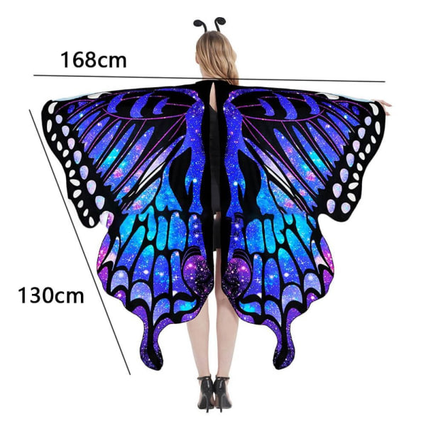 Butterfly Wings Sjal Butterfly Tørklæde 4 4 4