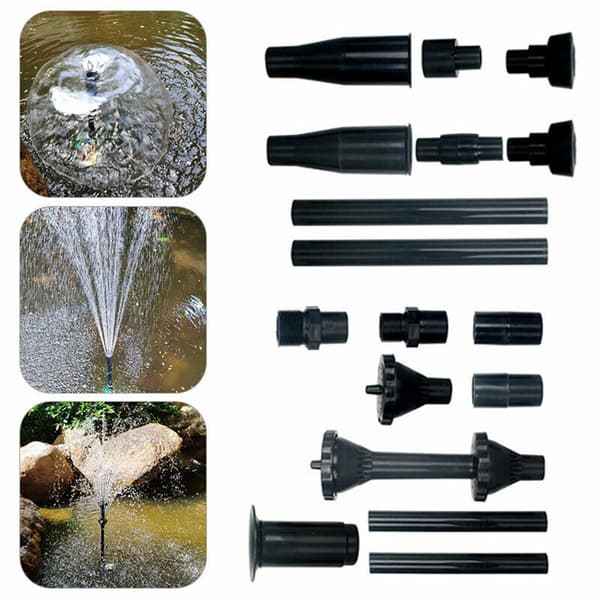 8x set i plast vattenspruthuvuden S