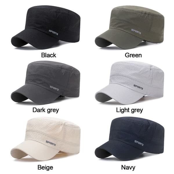 Militær Caps Flat Top Caps LYSEGRÅ light grey