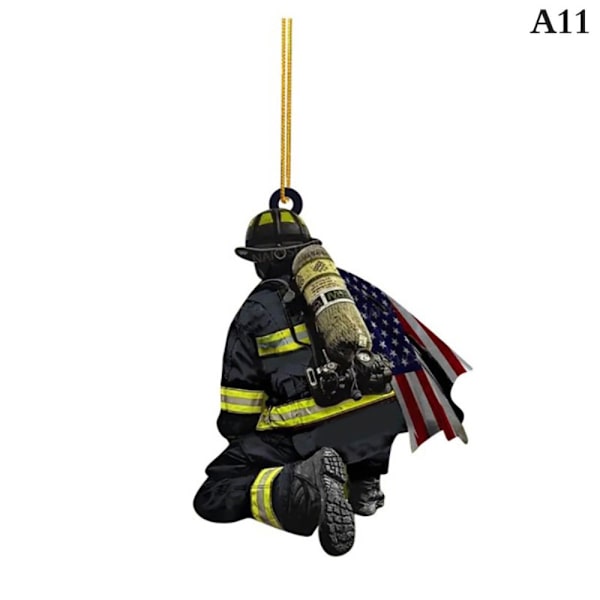 2 kpl Firefighter-riippuvainen auton avaimenperä I I I
