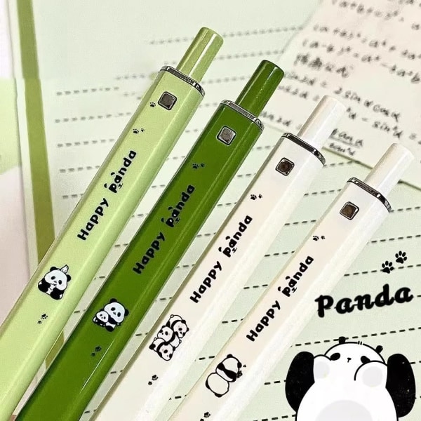 4 STK Panda Neutral Pen Square Pen Square Pen Holdere