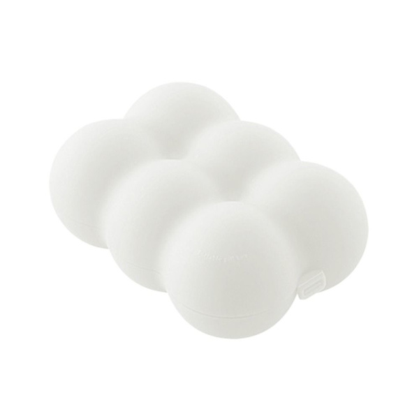 6 Grids Pill Box Case VALKOINEN white