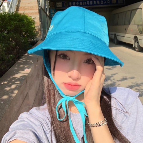 Strap Bucket Hatut Naisten Lippikset SININEN blue