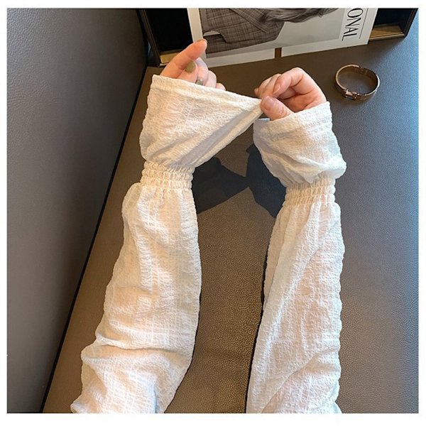 Armærmer Ice Silke Sleeve HVID White